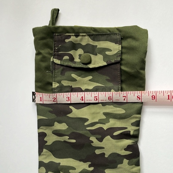 Camo Christmas Stocking NWOT Green Camouflage - Picture 4 of 8